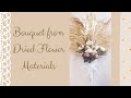 BUKET BUNGA MUDAH DAN SIMPEL : Bouquet from Dried Flower Materials