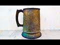 Antique Rusty Bronze Cup Restoration