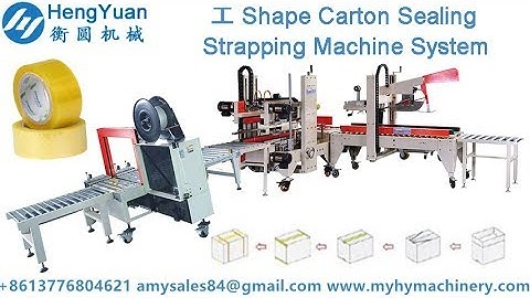 Automatic Case Top and Edge Sealing Strapping Machine System