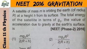A satellite of mass m is orbiting the earth ( of radius R ) at a height h from its surface . The to