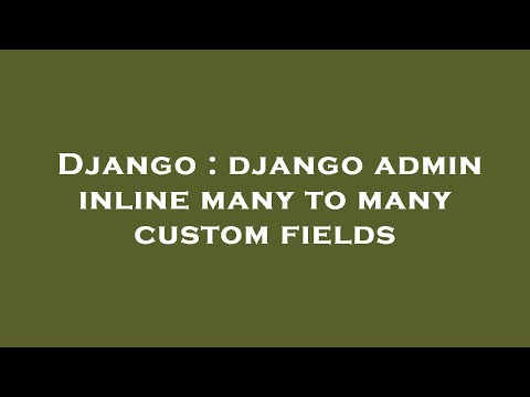 Django : django