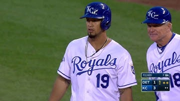 DET@KC: Cuthbert doubles the lead with an RBI single