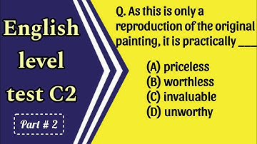 C2 level English grammar/English Level test questions With Answers / Grammar quiz