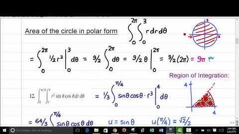 14.3 - Integration in Polar Coordinates