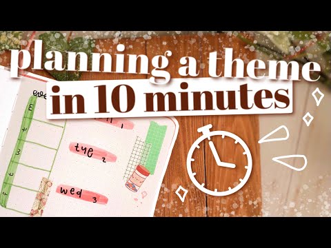 planning a BULLET JOURNAL THEME in 10 MINUTES || how to plan a bullet journal theme