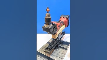 Tips for making a router with an angle grinder #shorts #tips