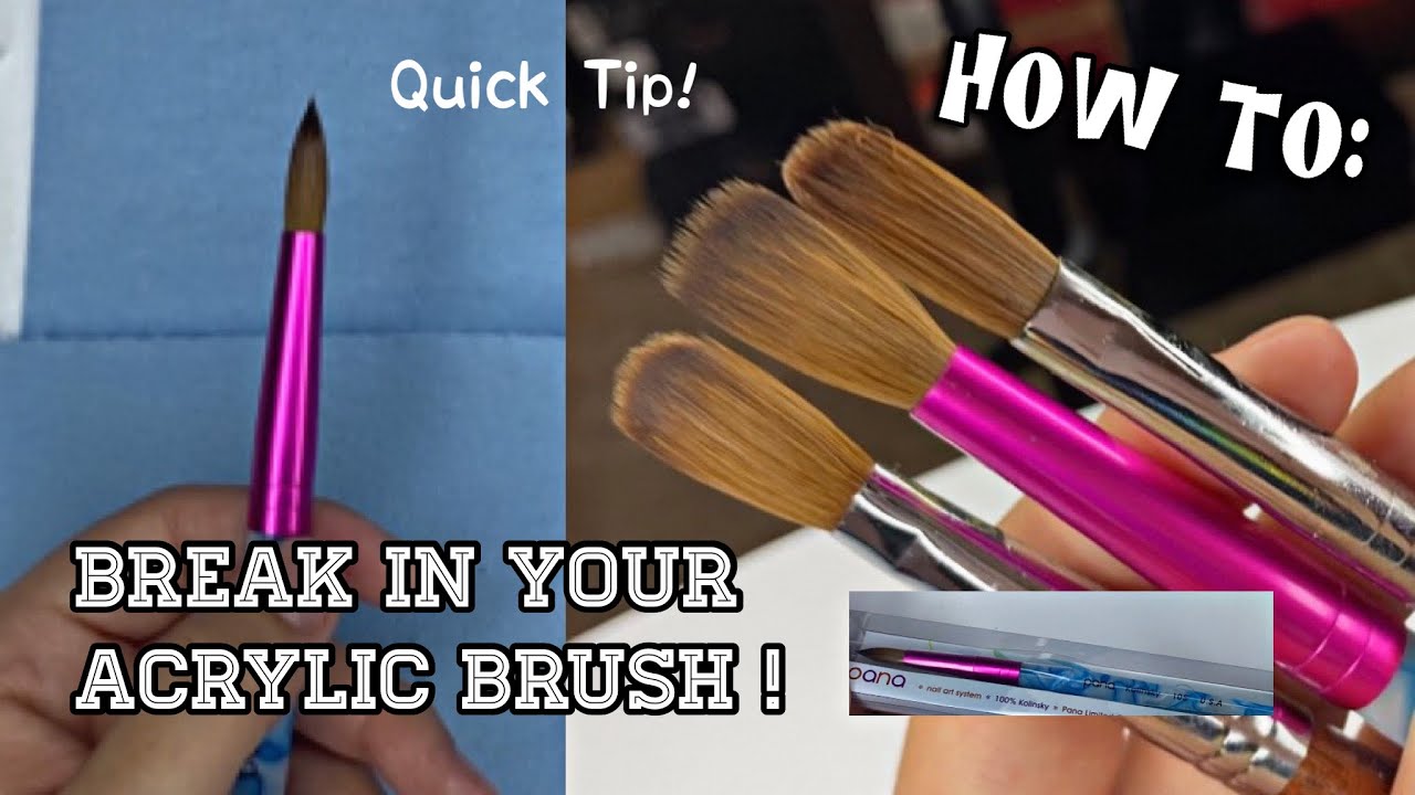 Acrylic Nail Brushes for Beginners from ▫️How To Prep