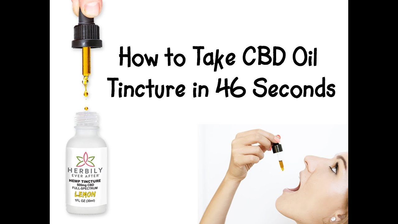 How to Take CBD Oil Tincture - YouTube