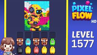 Pixel Flow Level 1577 Solution Walkthrough