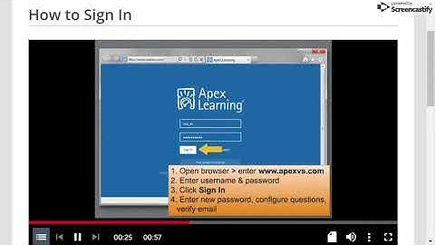 How to Sign In   Apex Learning