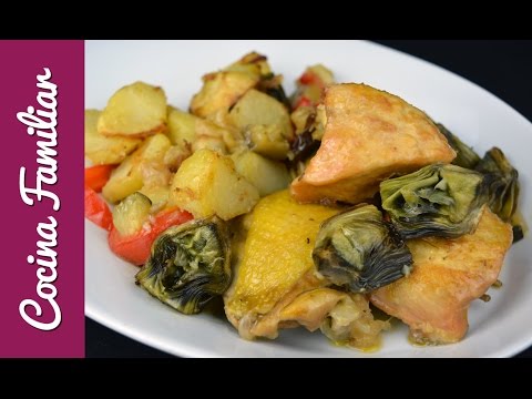 Pollo a la sidra con Shanfaina de verduras | Recetas de Javier Romero