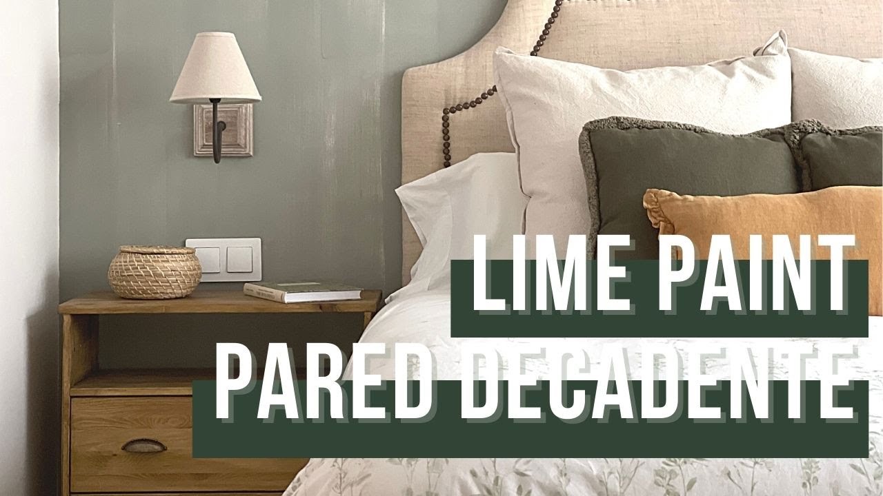 Técnica para pintar una pared con textura con lime paint