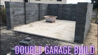 Building double Garage - First Lift In 4Hrs!