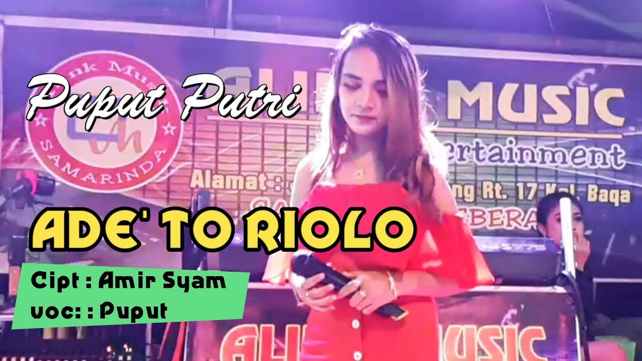 PUPUT ~ Lagu Bugis ADE' TO RIOLO || Live Performance Alink Amusik