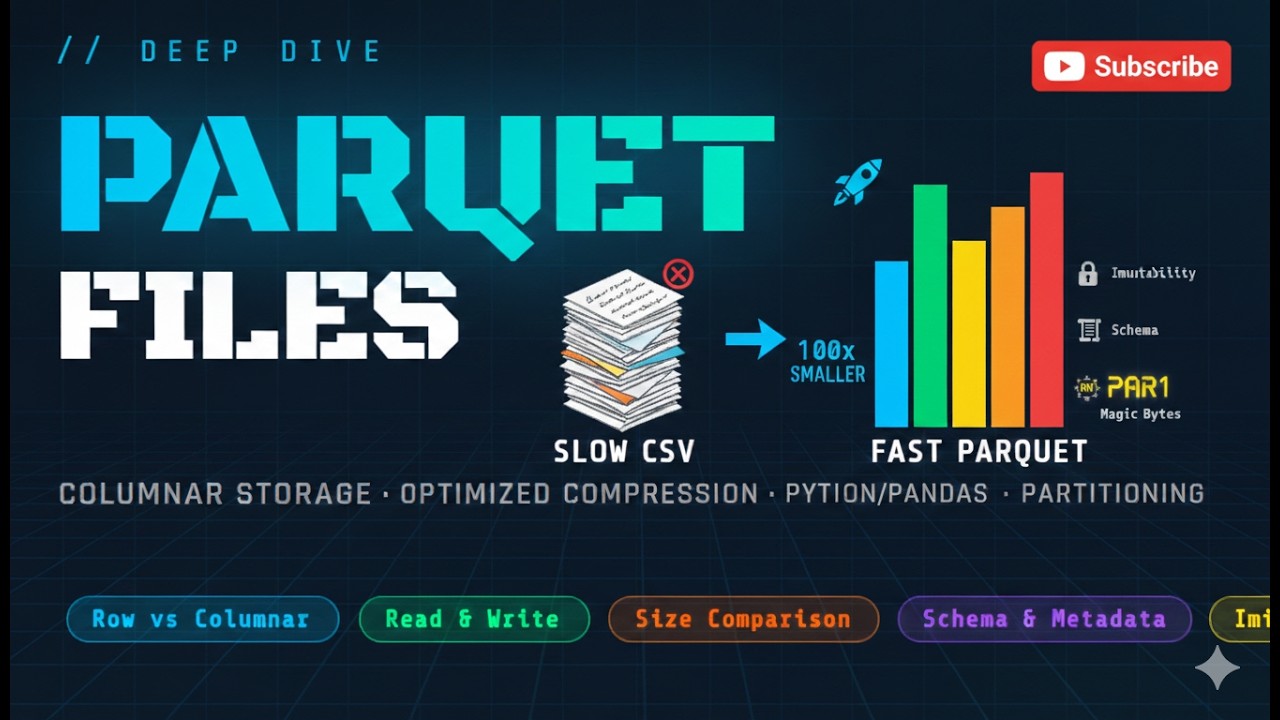 Python # 0020 # Parquet Deep Dive: Row vs Column, Size Comparison (1M ...