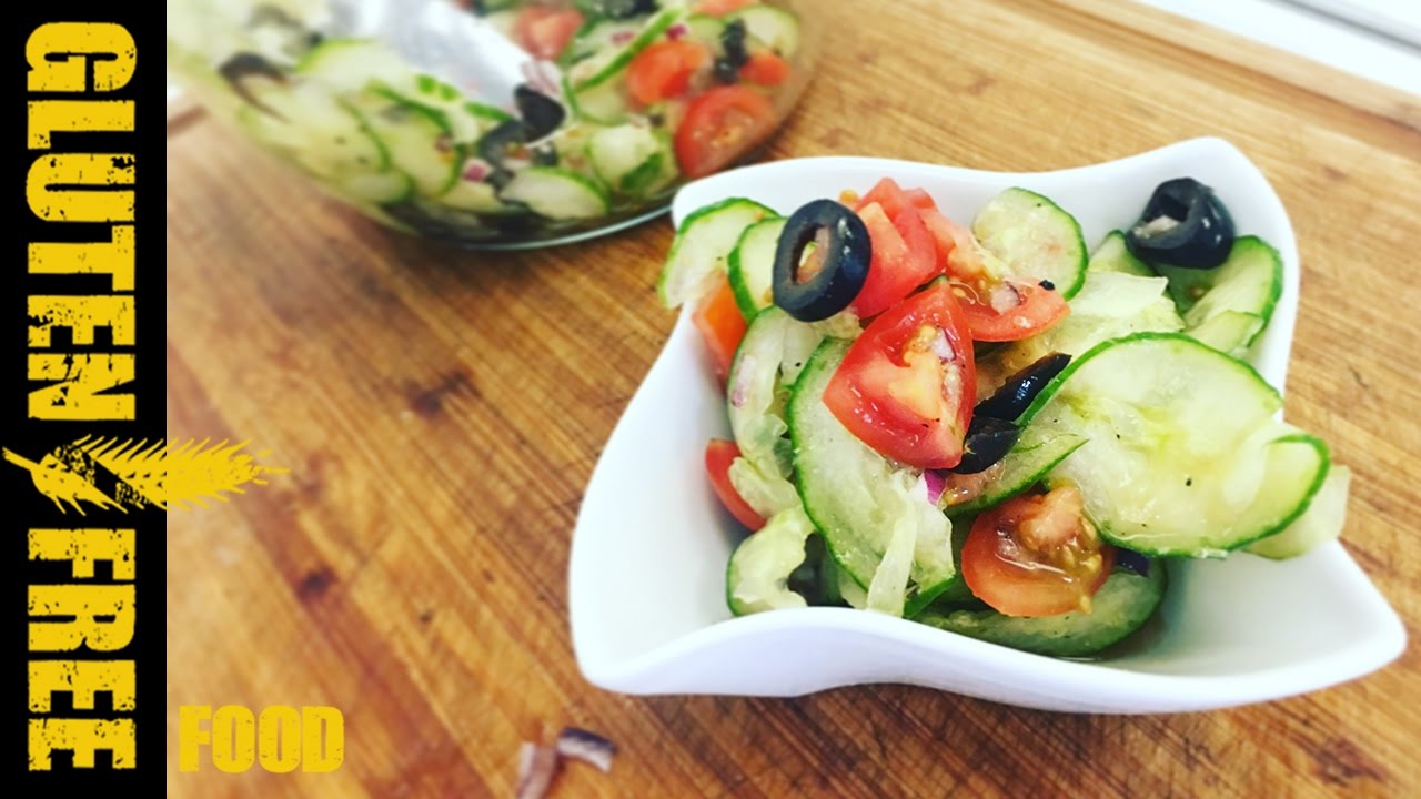 italianas del sur Fresh Italian cucumber salad - gluten free food