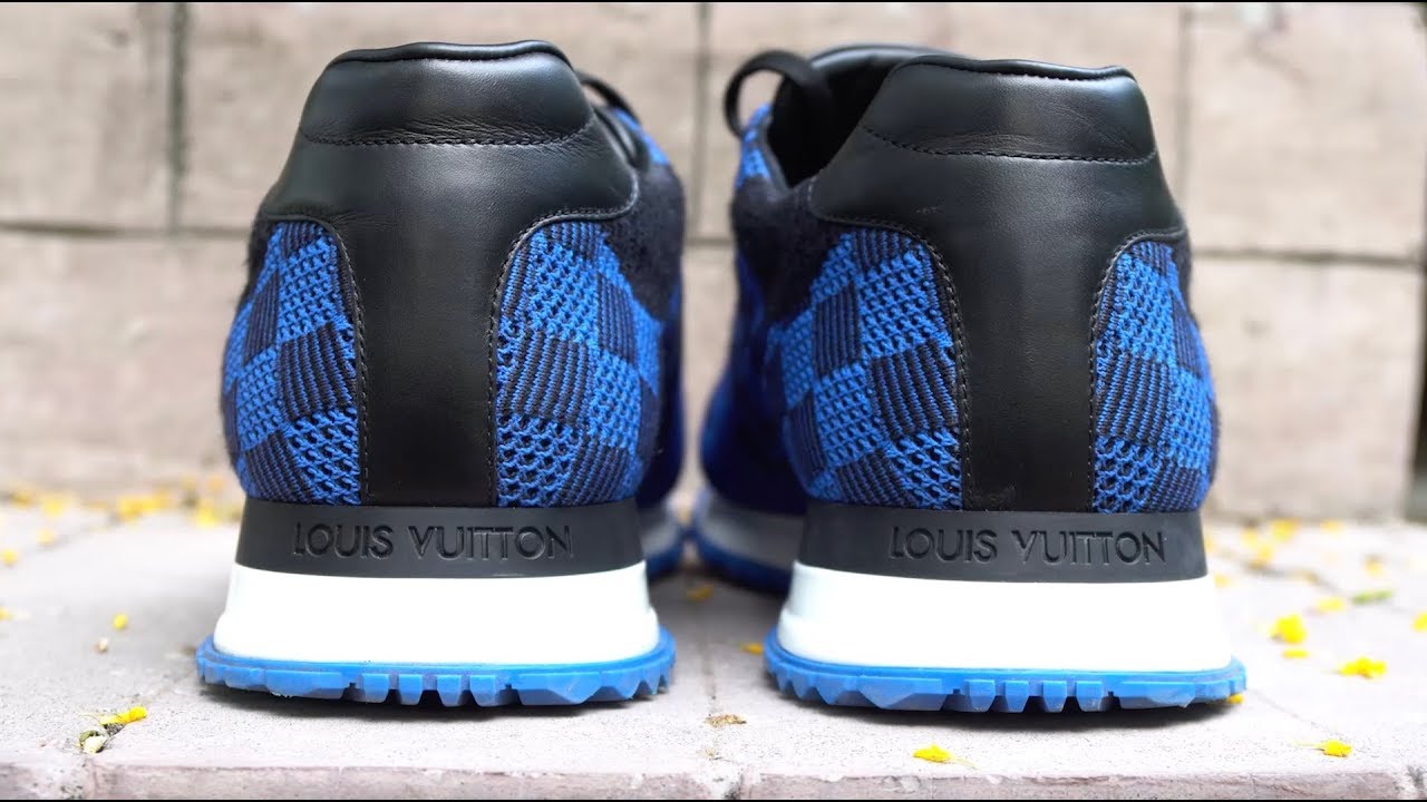 Louis Vuitton Blue Run Away Sneaker: On Foot Review on Designer Me