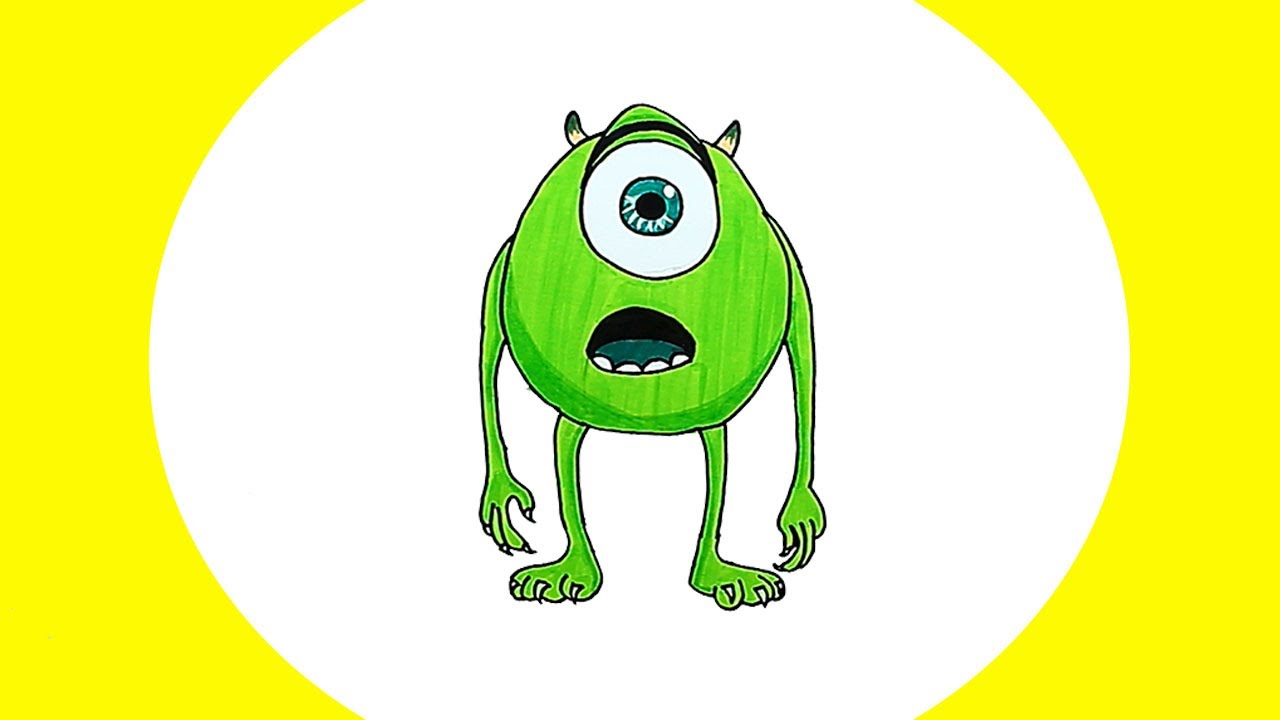 Monstros S.A Mike Wazowski desenho para desenhar 😊 desenhando desenhos ...