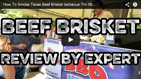 How To Smoke Texas Beef Brisket barbecue Tim Mikes...
