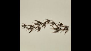 Soaring Birds Indoor Outdoor Metal Wall Art Topper