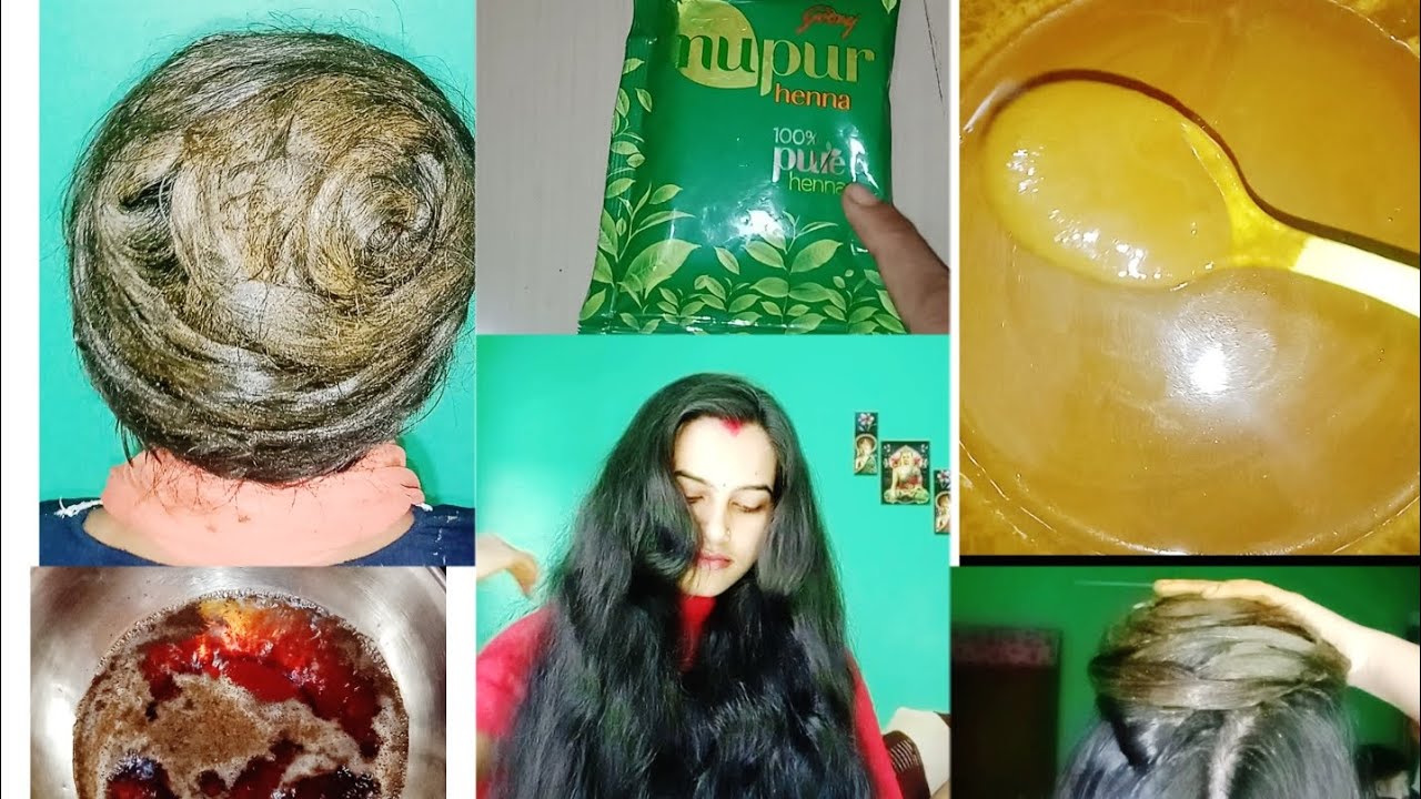 How To Use Nupur Hena mehendi For silky long and strong Hair 👈😱/ Hair