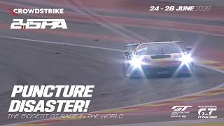 Race Leader Gets Puncture! | CrowdStrike 24 Hours of Spa | GT World Challenge pwd by AWS 2026