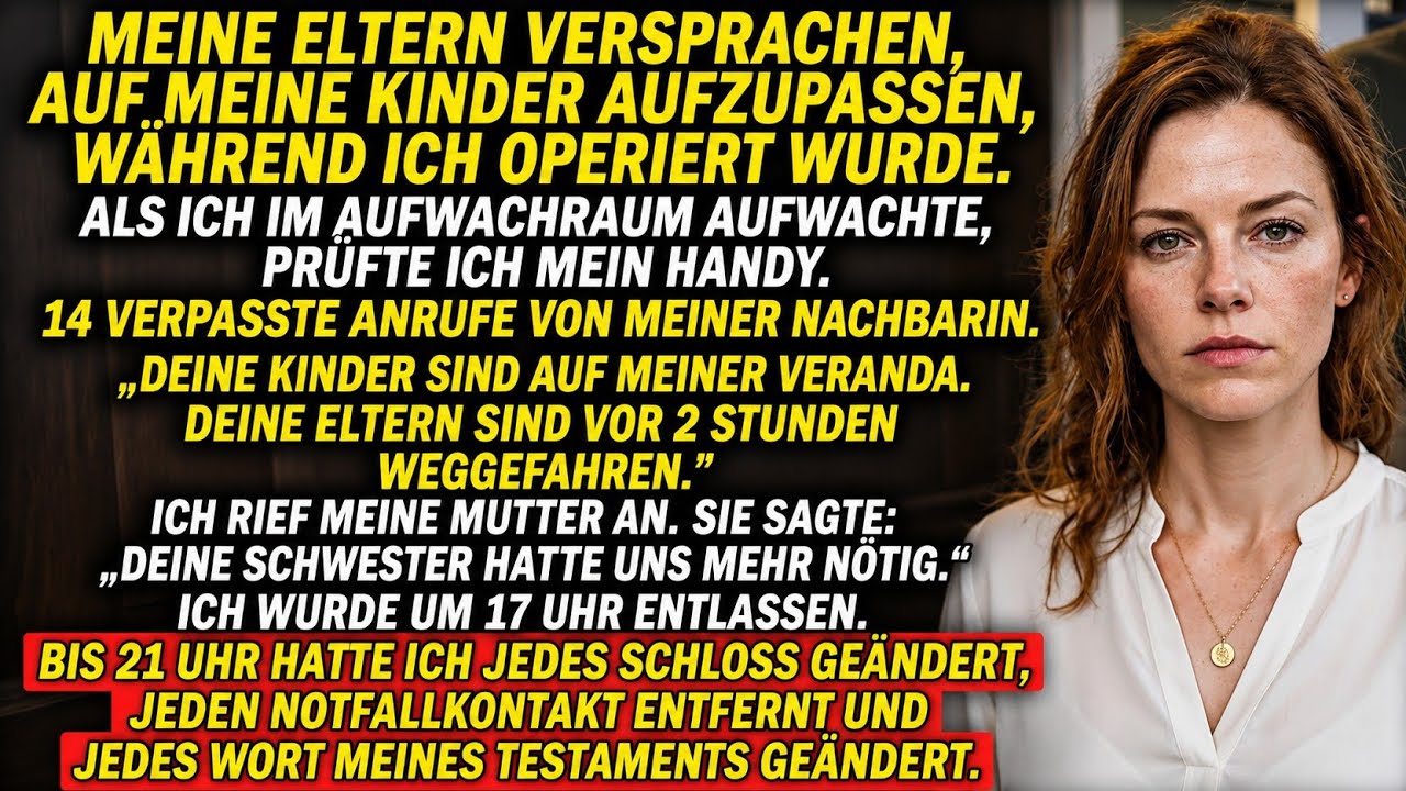 Als ich nach einer Notoperation im Aufwachraum zu mir kam, hatte meine Nachbarin vierzehn Mal vergeblich versucht, mich zu erreichen. Ihre erste Nachricht ließ mir das Blut gefrieren: „Audrey,...