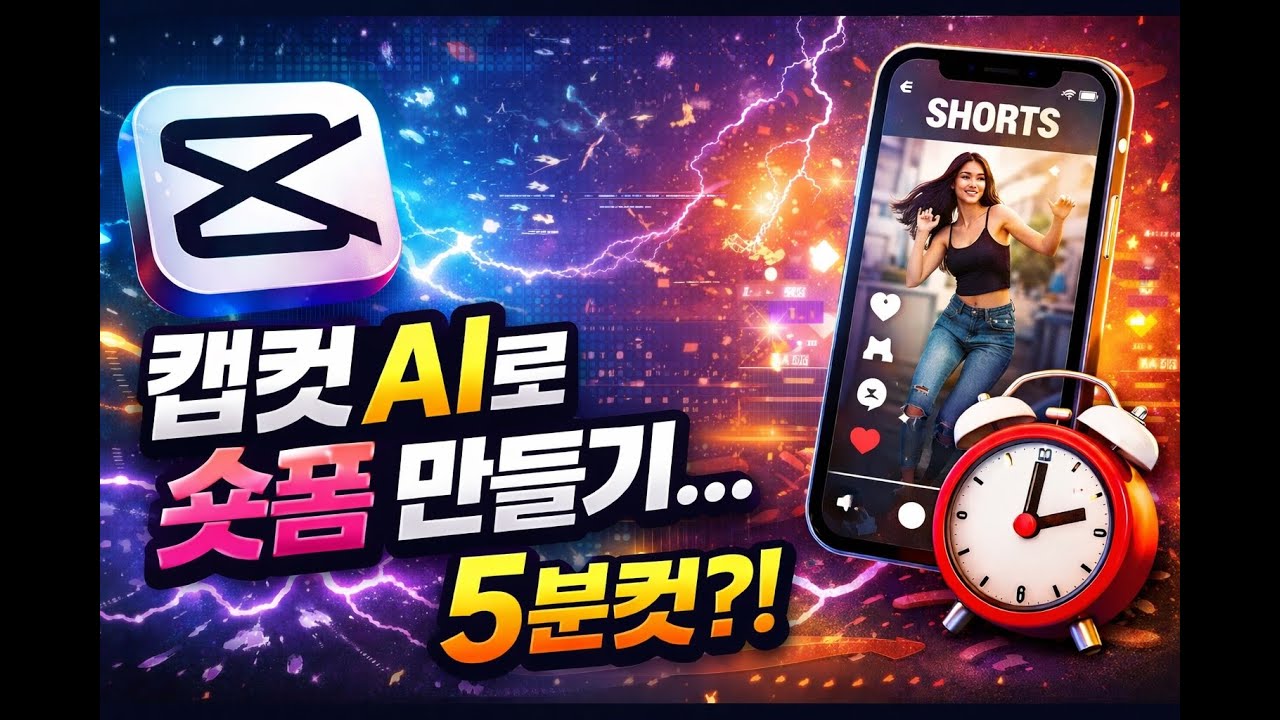 캡컷 AI로 빠르고 쉽게 숏츠 만들기(1/2)