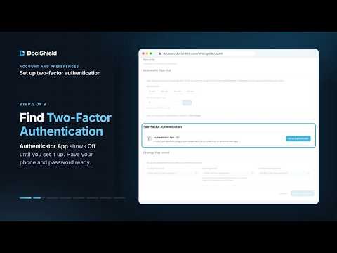 How to set up two-factor authentication
