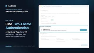 How to set up two-factor authentication