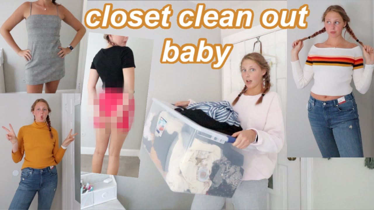 EXTREME CLOSET CLEAN OUT! Trying on all of my clothes to sell on DEPOP ...
