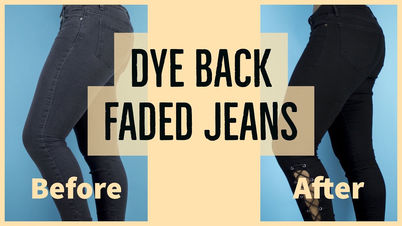 How to Dye Faded Jeans