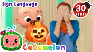 peek boo cocomelon asl sign language babies