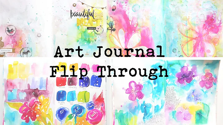 Art Journal Flip Through #1- Jane Davenport 9x12 J...