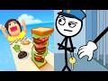 Sandwich Runner & Thief Puzzle - Gameplay Android,ios Games p1