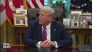 WATCH: 'Take it down,' Trump says about White House Peace Vigil tent that has stood since 1981