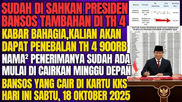BANSOS PENEBALAN TH 4 AKAN CAIR 900rb❗NAMA² PENERIMA BANSOS TAMBAHAN JUGA SUDAH DI UMUMKAN 