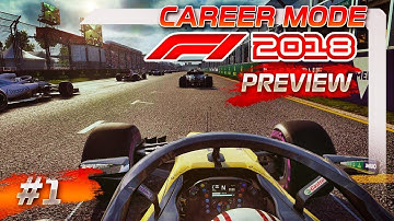 F1 2018 GAMEPLAY: Career Mode Preview Part 1 - Australian Grand Prix