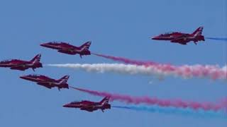 The world-famous Red Arrows at Blackpool Air Show 2023