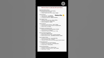 "CSIR NET Physical Sciences: Dec2023 Reference Book List"