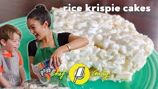 Rice Krispy Recipe with 3 year old  // Chef Andy