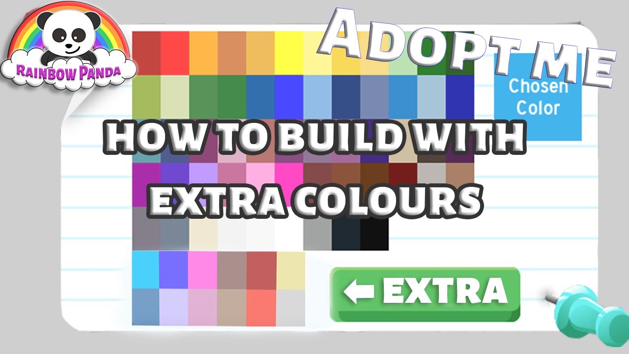 Adopt Me Building Hacks Add 12 Extra Colors To Your Builds Youtube - roblox brick color list