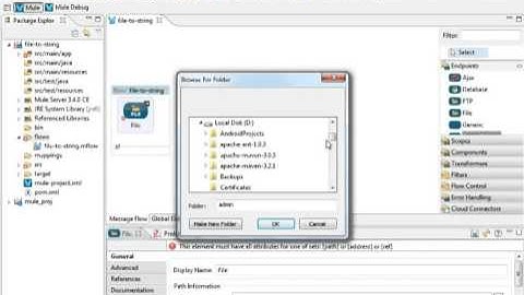 How to  transformer file to string in Mule ESB