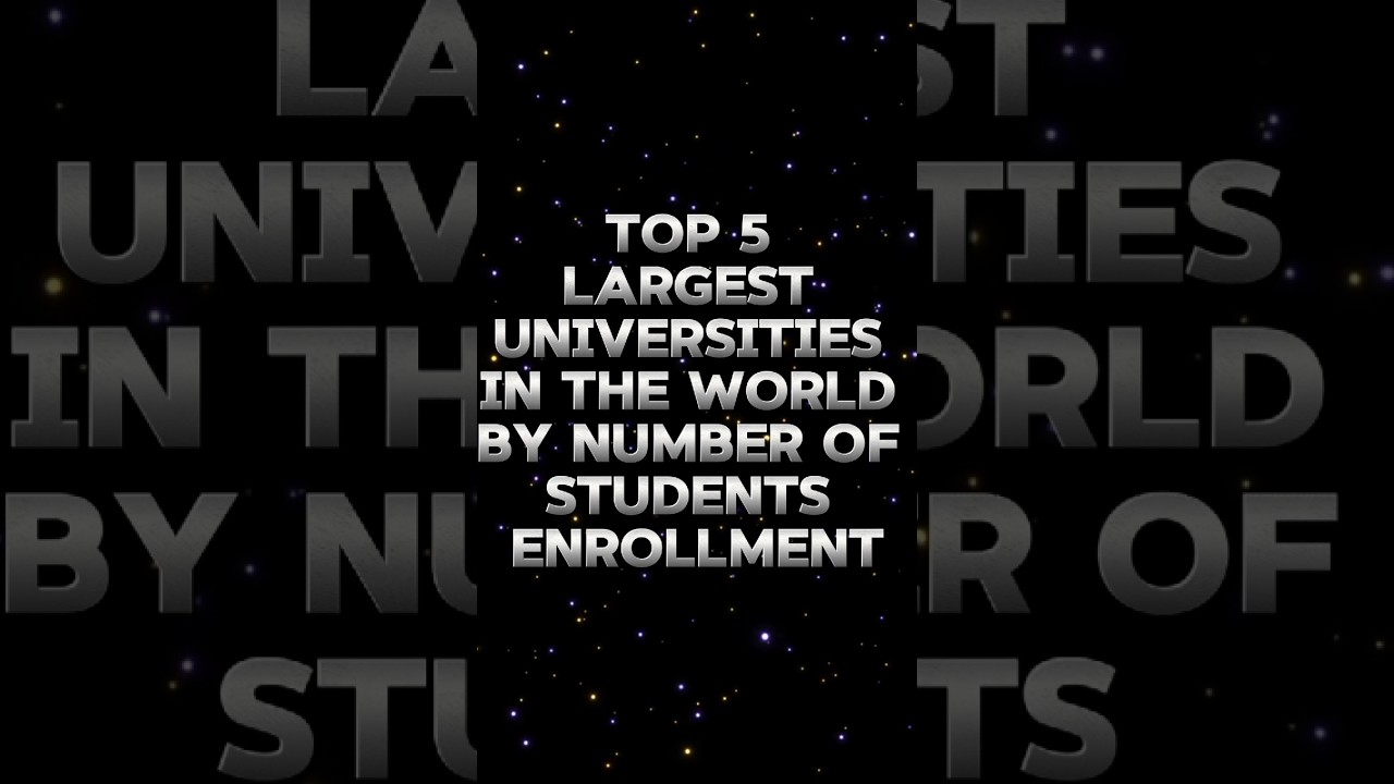 Top 5 Largest universities in the world #shorts