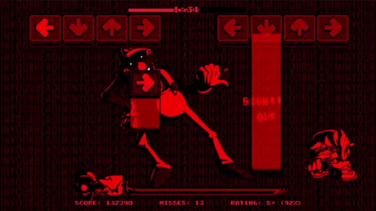 FNF Mario's Madness V2 - Paranoia (20 Misses) (No Mechanics) 4k