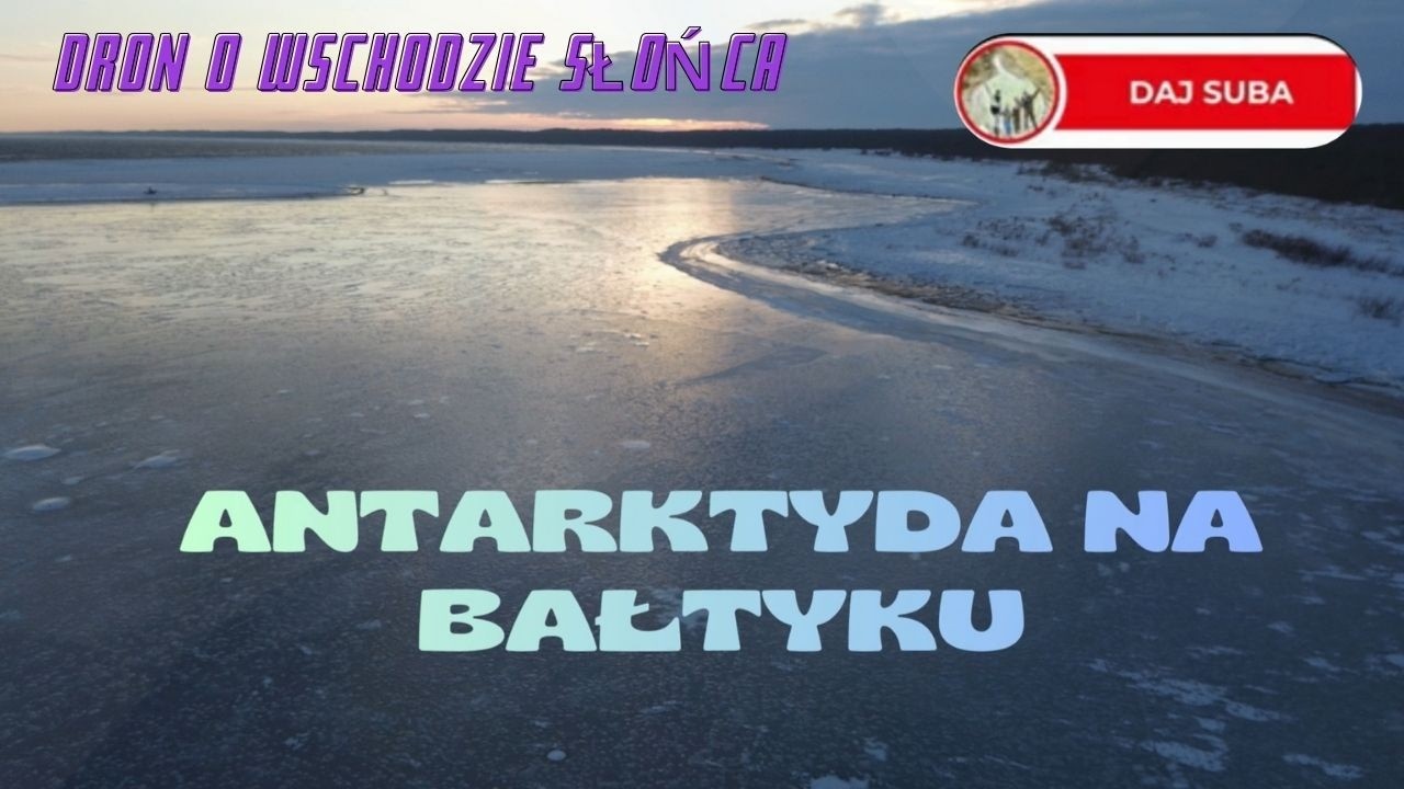 🇵🇱 Zamarznięty Bałtyk 🌊 Mikoszewo z drona 🌨️1🌨️ #bałtyk #torosy #antarktyda #polska #poland