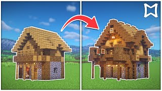 ► Minecraft Village Library Transformation | Village Transformation