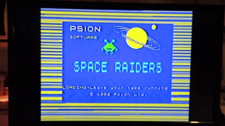 ZX Spectrum +2B Space Raiders load and play