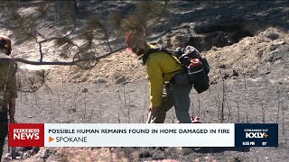Possible human remains found in home damaged in fire