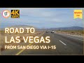 [4K] Driving California & Nevada, USA: Road to Las Vegas: San Diego to Las Vegas via I-15
